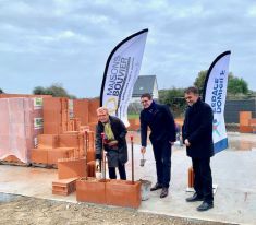 Pose de la première pierre pour les logements sociaux à Batz sur Mer