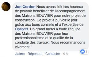 Avis facebook Maisons bouvier