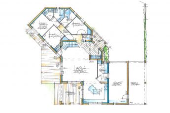 Maisons Bouvier : plan du rez-de-chaussée