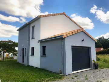 Maison enduit bicolore, Loire-Atlantique (44)