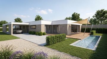 Terrain 720m² + maison 100m² à vendre à St-Molf (44)