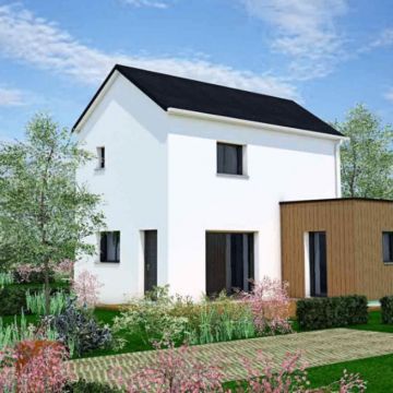 Terrain + maison à vendre dans le centre ville de St-Malo-de-Guersac (44)
