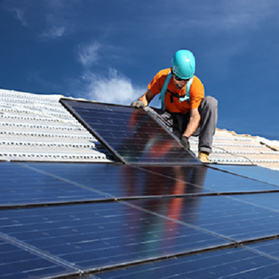 Pose de panneaux photovoltaïques