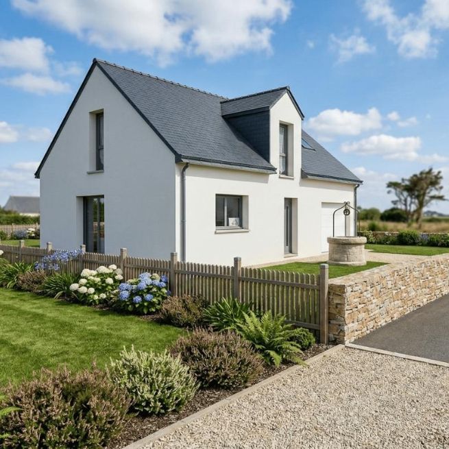 terrain et maison à vendre à la turballe en loire atlantique par maisons bouvier
