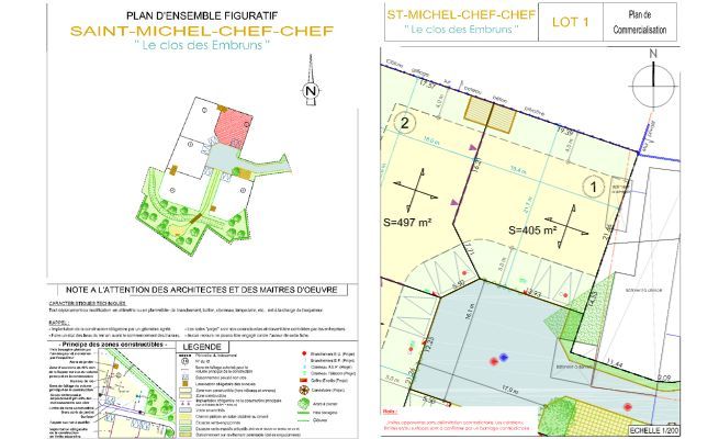 Terrains à vendre à St-Michel-Chef-Chef en Loire-Atlantique (44)